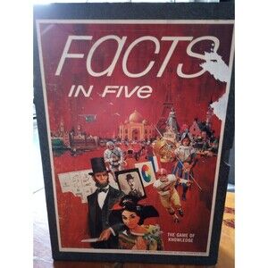 Facts In Five Vintage Game Complete 1960's Knowledge Trivia Memory Academic 1-5